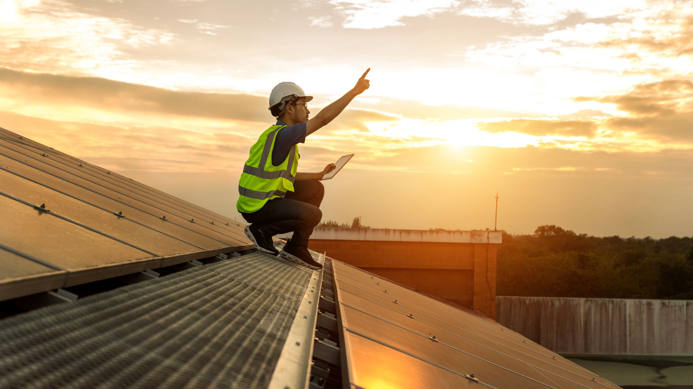 Empresa con paneles solares